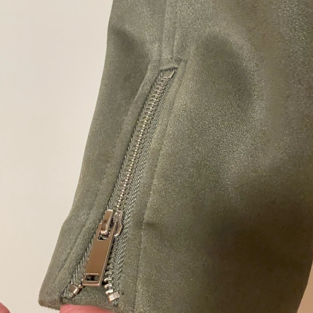 Old Navy Olive Green Women's Moto Jacket XS - Picture 3 of 9